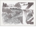 Ohne Titel, Blatt 2 aus "Non realized proposal: Rubble of Storke Plaza, South California University, Santa Barbara"
